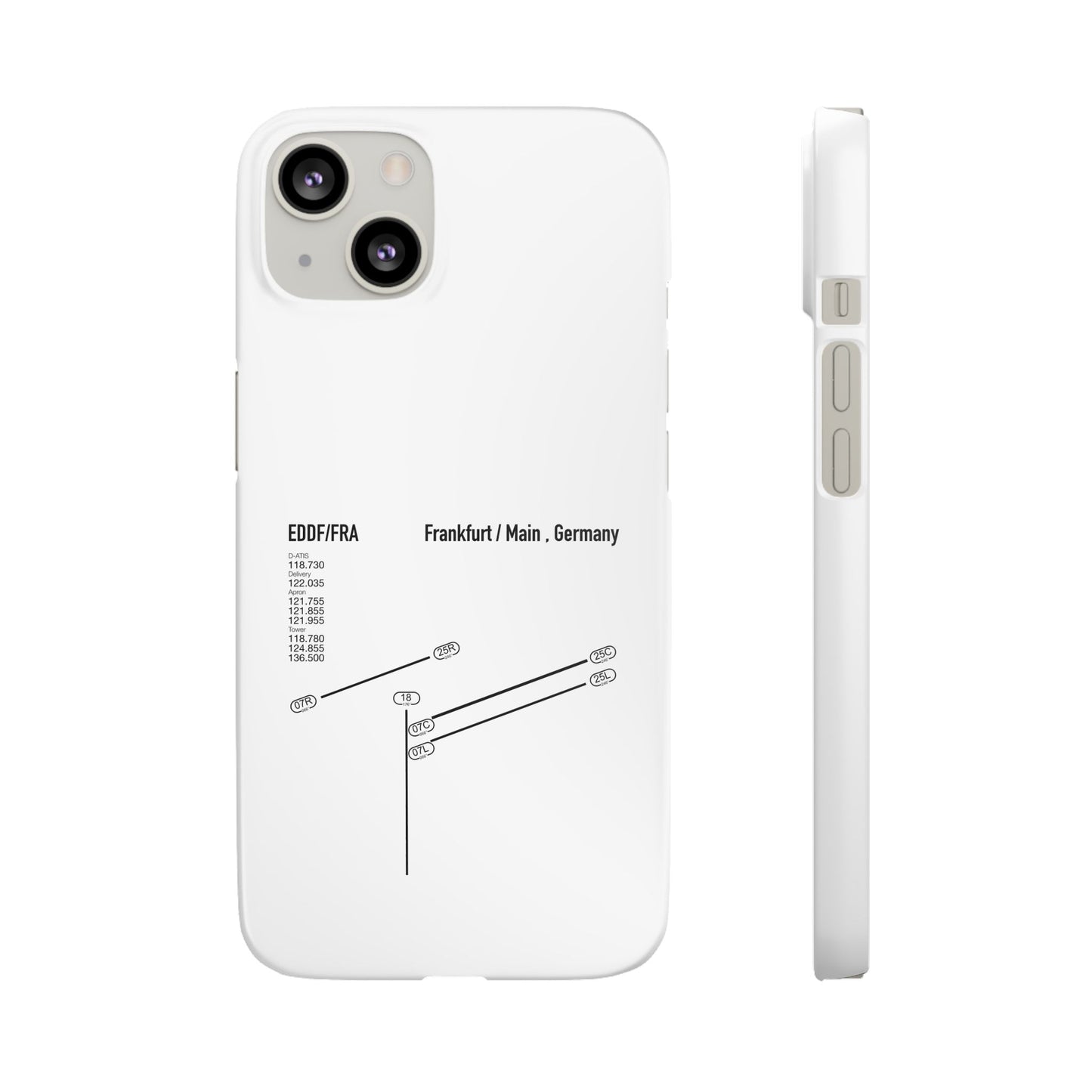 Frankfurt Airport Runway Phone Case - White Edition