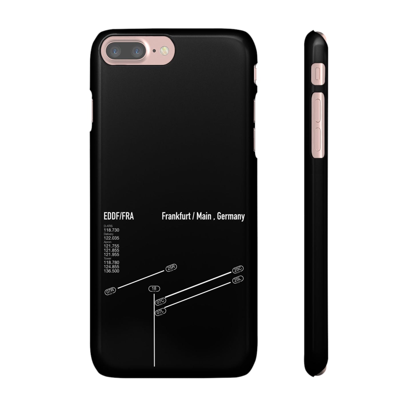 Frankfurt Airport Runway Phone Case - Black Edition
