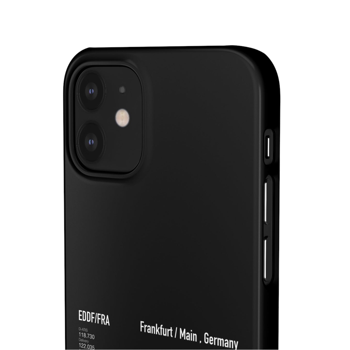 Frankfurt Airport Runway Phone Case - Black Edition