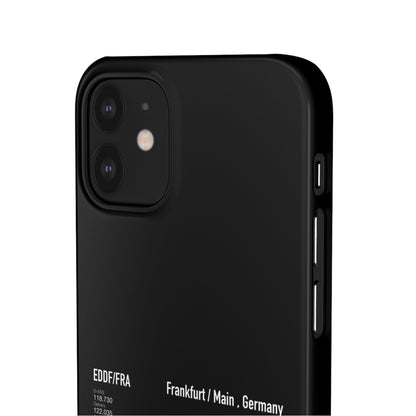 Frankfurt Airport Runway Phone Case - Black Edition