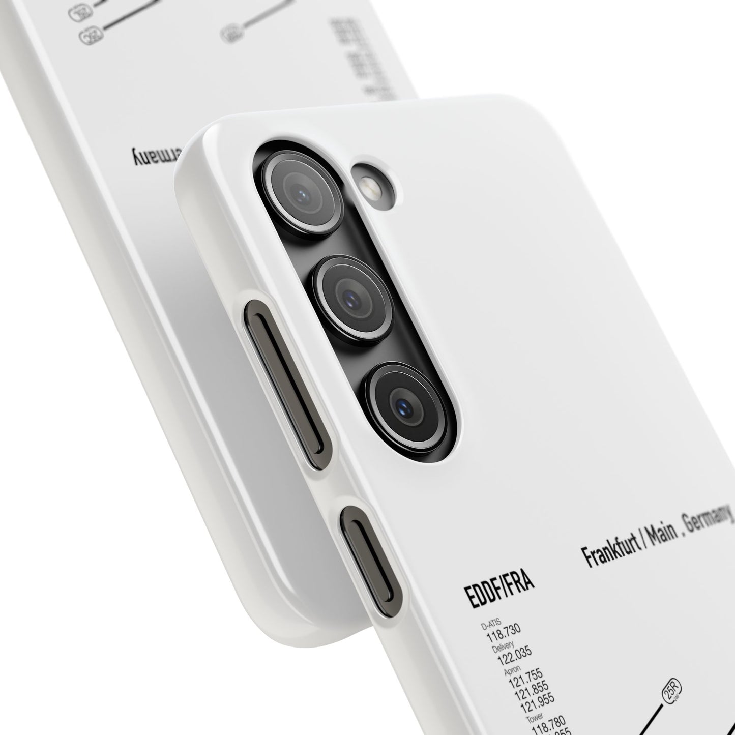 Frankfurt Airport Runway Phone Case - White Edition