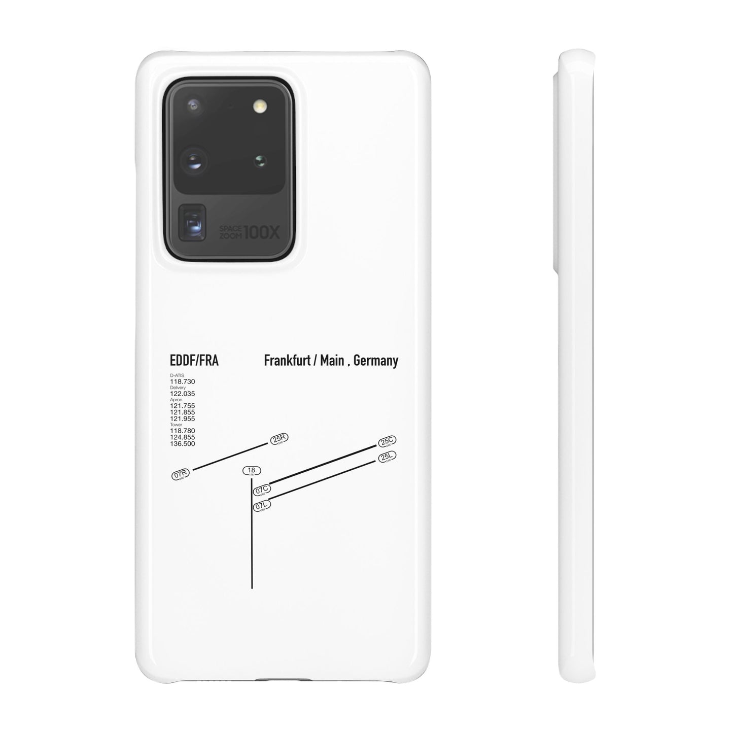 Frankfurt Airport Runway Phone Case - White Edition