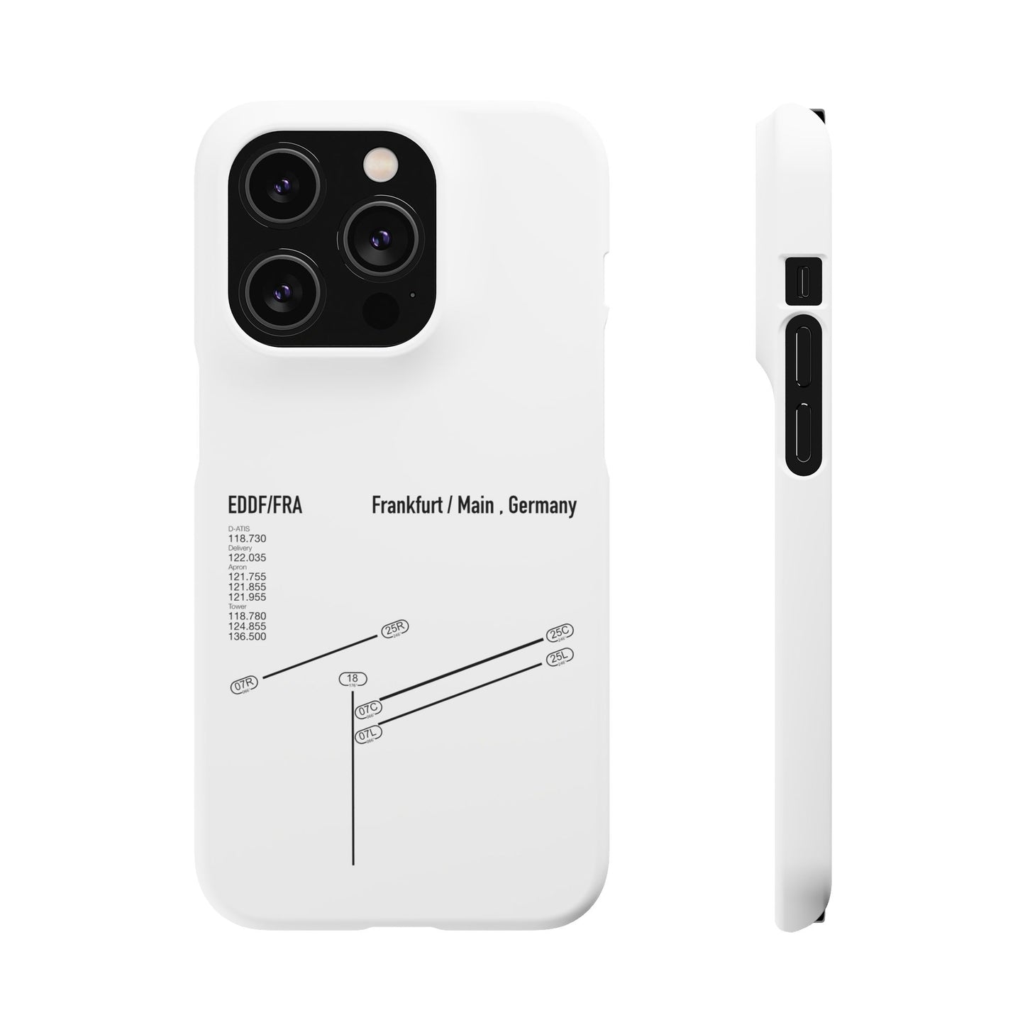 Frankfurt Airport Runway Phone Case - White Edition