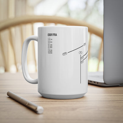 Frankfurt Airport Runway Mug - White Edition
