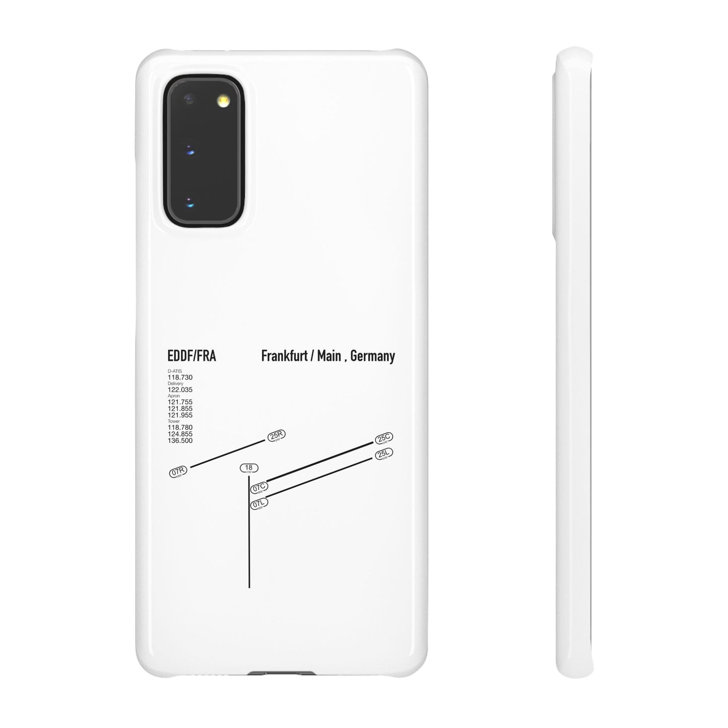 Frankfurt Airport Runway Phone Case - White Edition