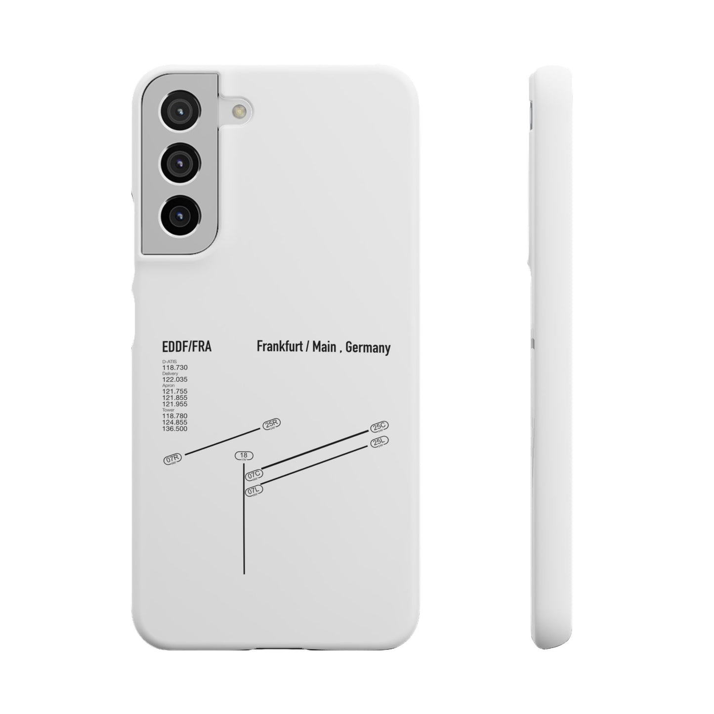 Frankfurt Airport Runway Phone Case - White Edition