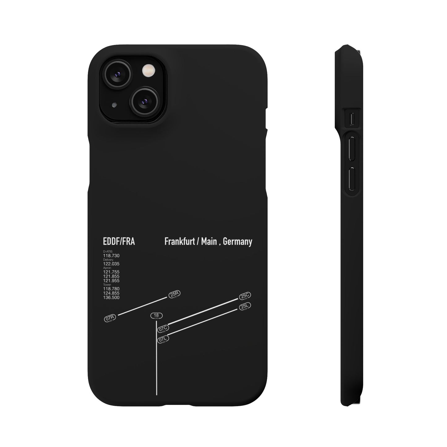 Frankfurt Airport Runway Phone Case - Black Edition