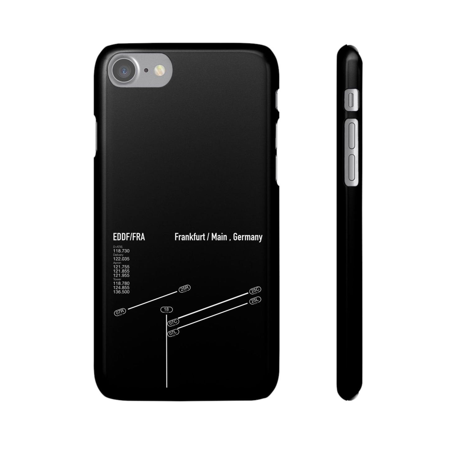 Frankfurt Airport Runway Phone Case - Black Edition