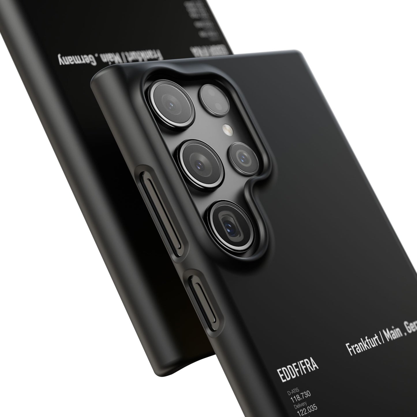 Frankfurt Airport Runway Phone Case - Black Edition